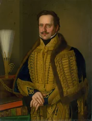Portrait du comte Karol Csáky, préfet de Spiš, en uniforme de cérémonie
